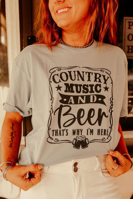 Country-Musik und Bier T-Shirt