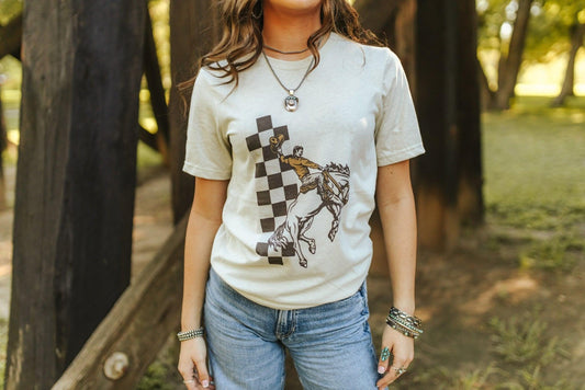 T-Shirt mit Cowboy-Reiter-Motiv