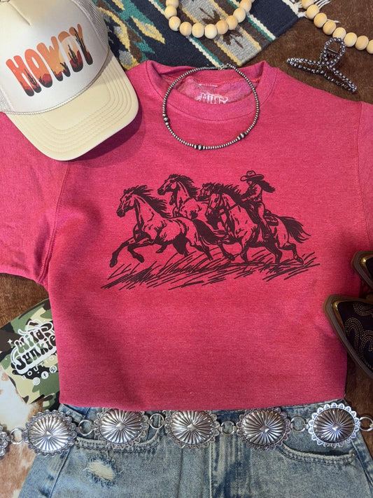 Cowgirl Rider Grafik-Sweatshirt