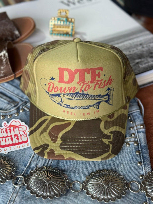 Down To Fish Trucker-Kappe