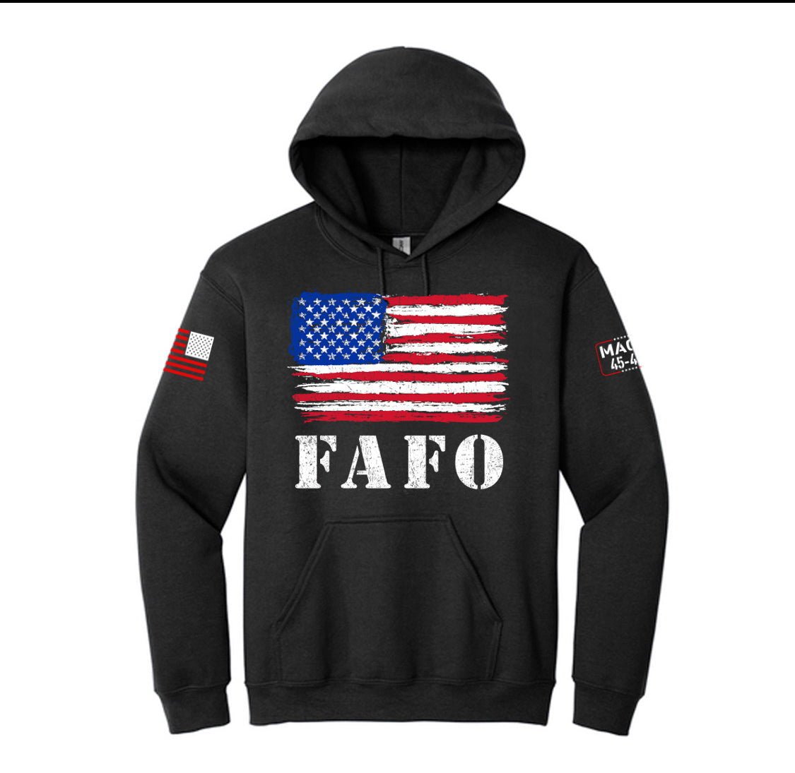 FAFO Kapuzenpullover mit amerikanischer Flagge