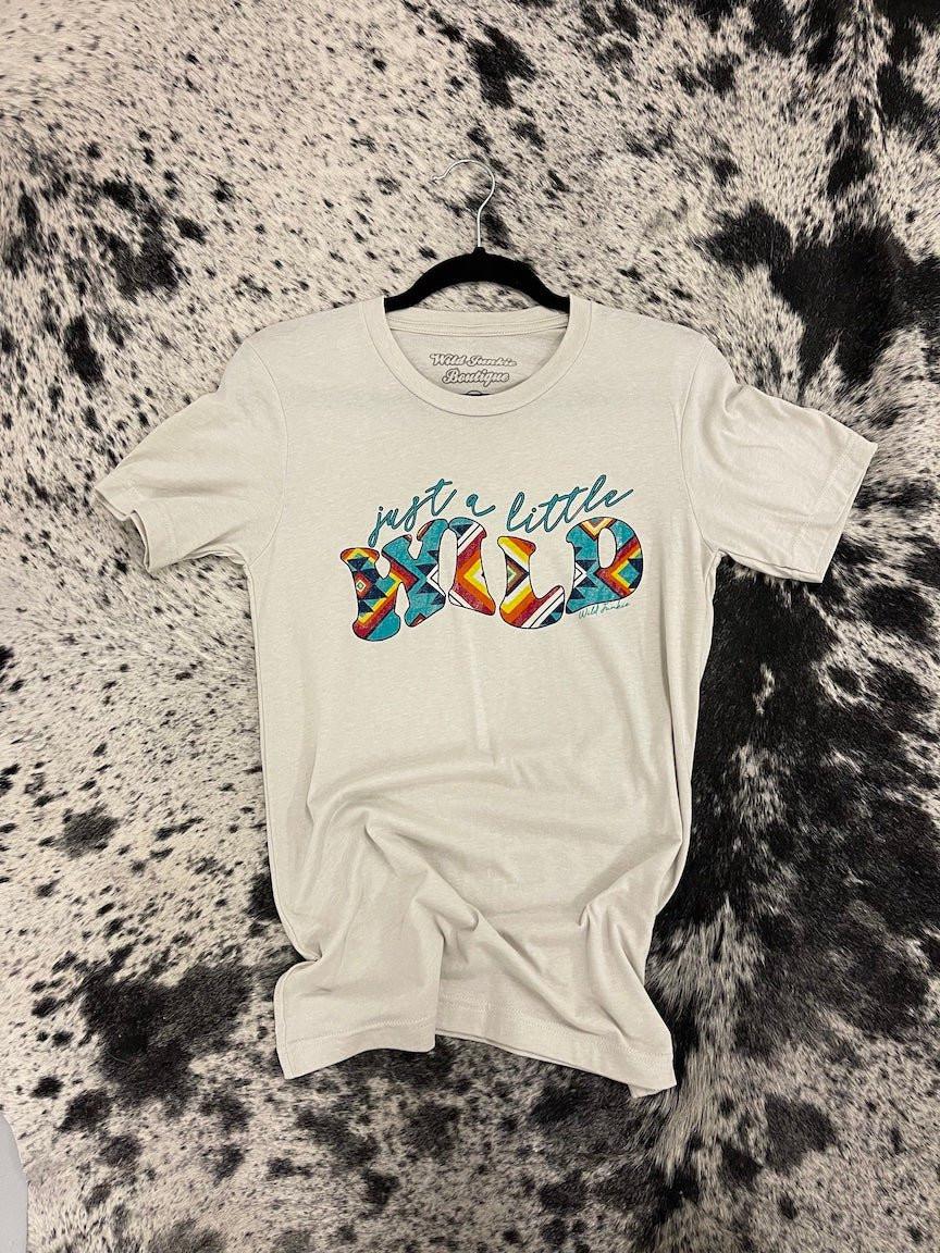 Just a Little Wild Aztec Graphic T-shirt