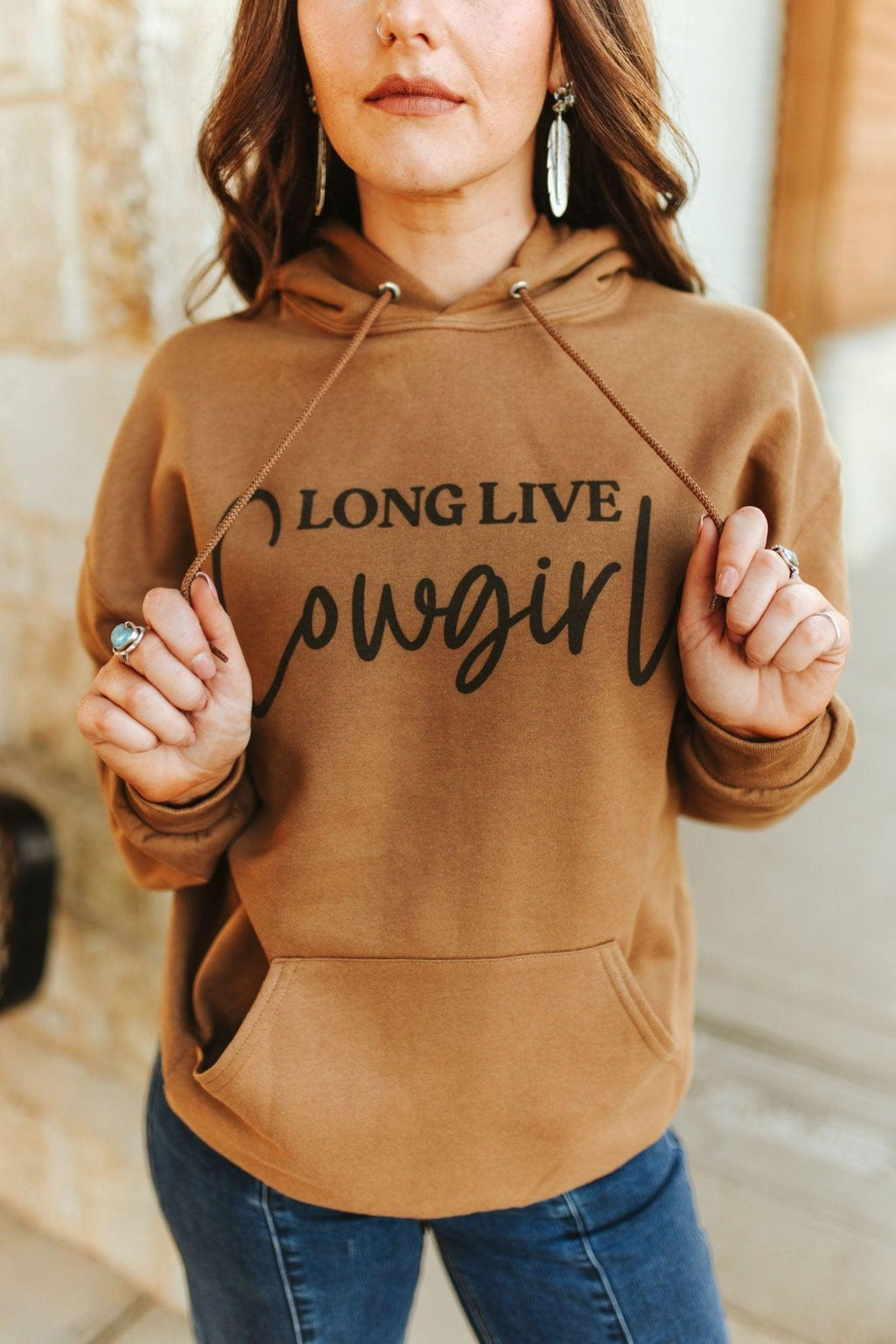 Lang lebe Cowgirls Grafik-Hoodie
