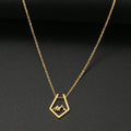 Stainless Steel Gold or Silver Mountain Peak Necklace