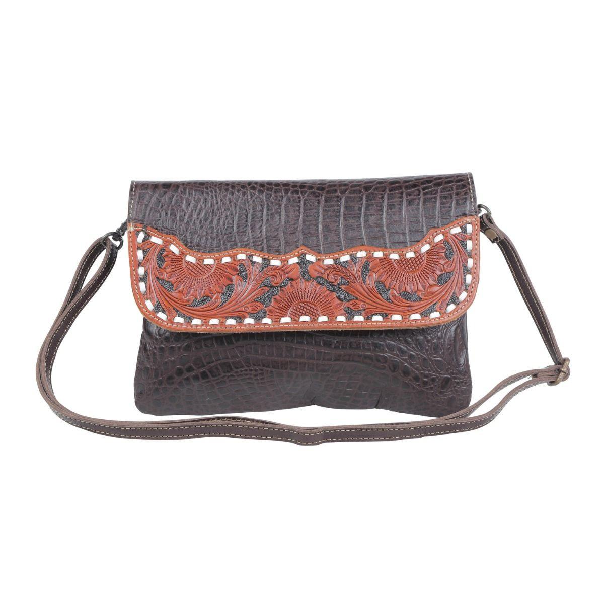 Chocosplash Hand-Tooled Bag