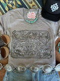 Sunflower Engraved Graphic Tee