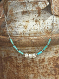 Sterling Silver Slot Dice Necklace