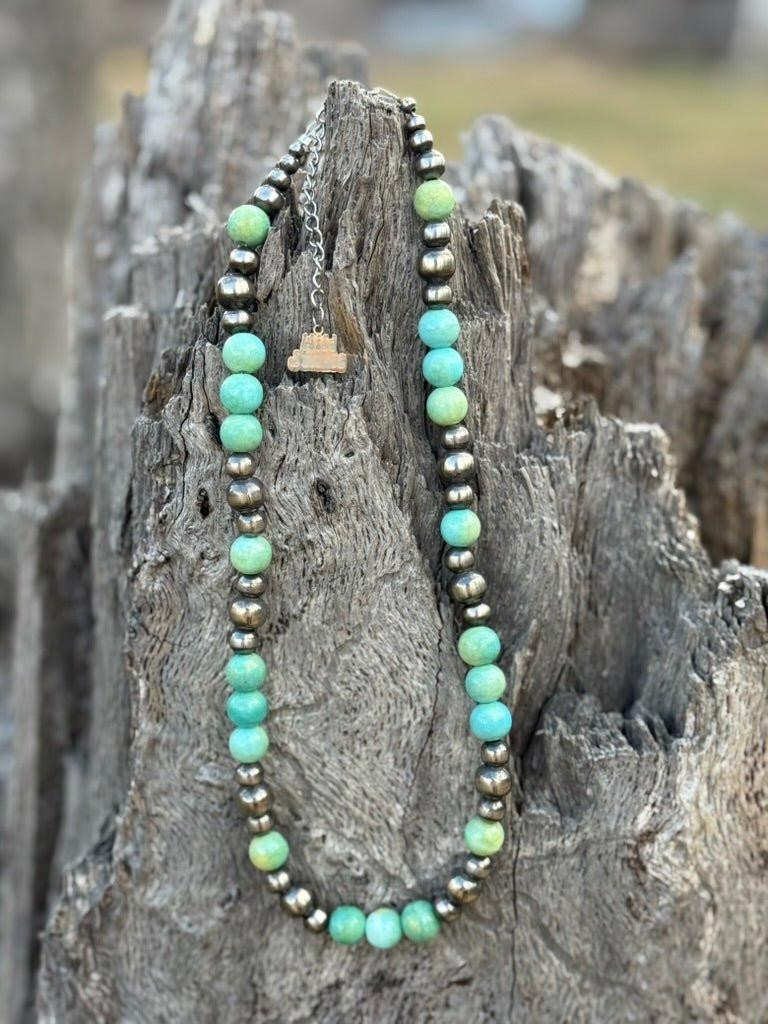 Turquoise Trailblazer Beaded Necklace