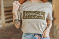 Wranglin Kids & Cows Graphic Tee - Tan